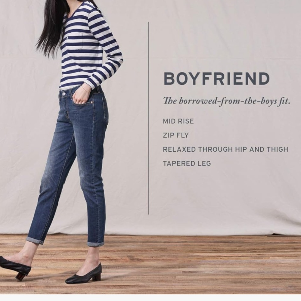 Levi's® Womens New Boyfriend Cobalt Layer size 33